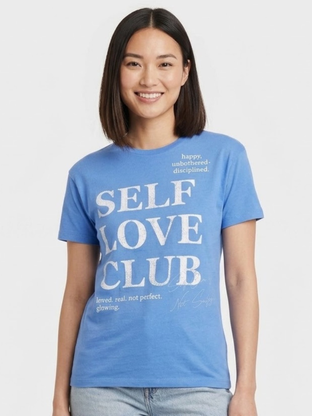 Grayson Threads T Shirt Graphic Cotton Blend Blue Women L